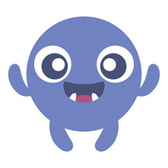 emoticon face with crazy teeth