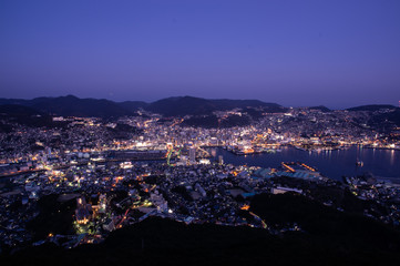 Obraz premium Nagasaki Night View in Japana