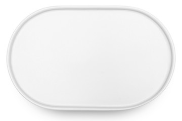 plate isolated on white background.