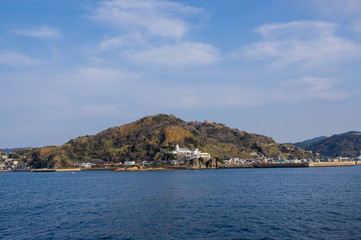 Fototapeta na wymiar Hashima (Battleship Island) Nagasaki, Japan
