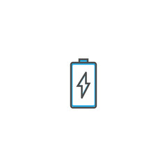 Battery icon design. Essential icon vector illustration