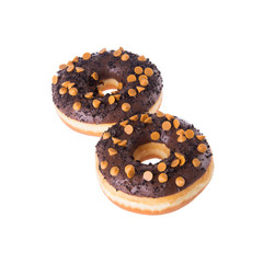 donut or donut with concept on a background.