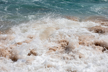 Ocean Waves Crashing on a Kauai Beach
