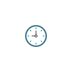 Clock icon design. Essential icon vector illustration