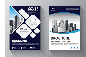 Brochure design, cover modern layout, annual report, poster, flyer in A4 with colorful triangles, geometric shapes for tech, science, market with light background