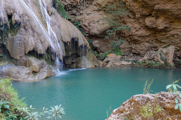 Blue Waterfall in Lamphun, Thailand