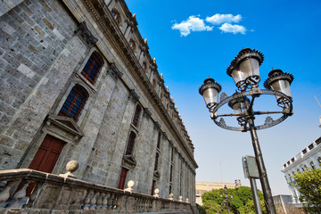 Fototapeta na wymiar Guadalajara streets in city’s historic center (Centro Historico)