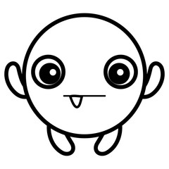 emoticon face with crazy teeth