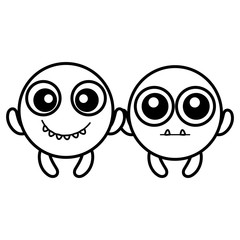 emoticons faces with crazy teeth couple characters