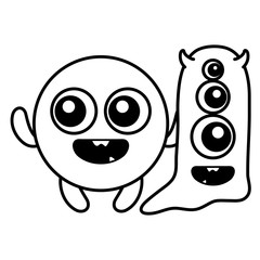 crazy monsters couple comic characters