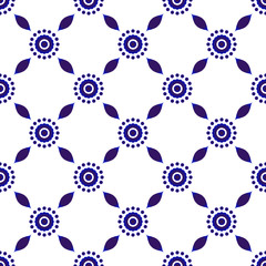 indigo seamless pattern