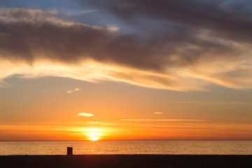 Sunset over Hermosa Beach California