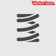 spring icon isolated sign symbol and flat style for app, web and digital design. Vector illustration.