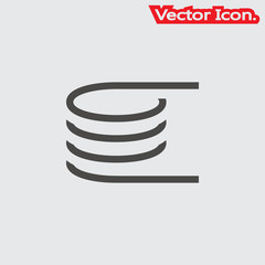 spring icon isolated sign symbol and flat style for app, web and digital design. Vector illustration.