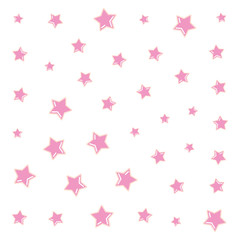 background decoration pink stars