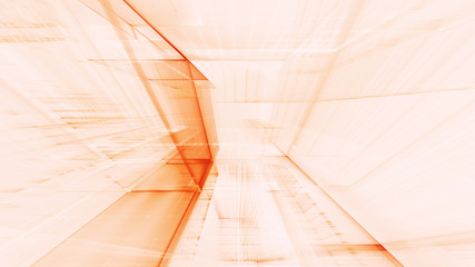 Obraz premium Abstract red on white background element. Fractal graphics 3d illustration. Science or technology concept.