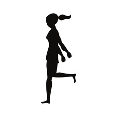 woman silhouette character