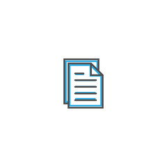 File icon design. Essential icon vector illustration