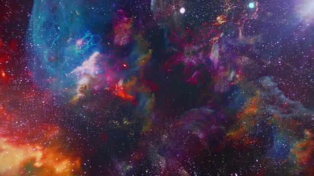 Fly Through In Space 03 is motion footage for scientific films and cinematic in space.  Also good background for scene and titles, logos. 