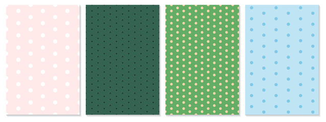 Polka dot pattern vector. Baby background.