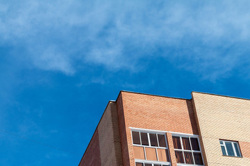 Exterior design, brick wall and roof