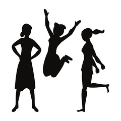 women group silhouette