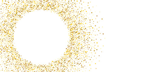 Golden glitter confetti