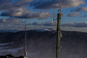 Bieszczady panorama zimą