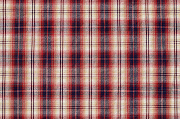 checkered fabric close up for texture or background