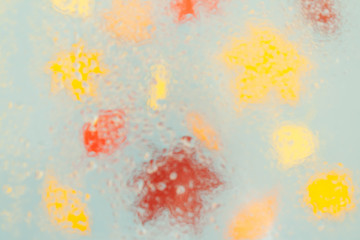 Obraz premium Leaves of paper fall red, orange, yellow leaf fall.