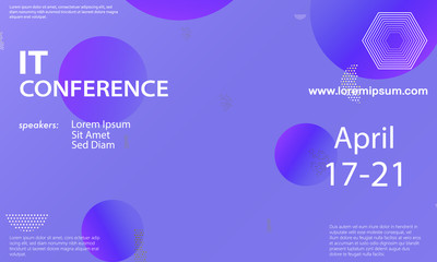 Conference announcement design template