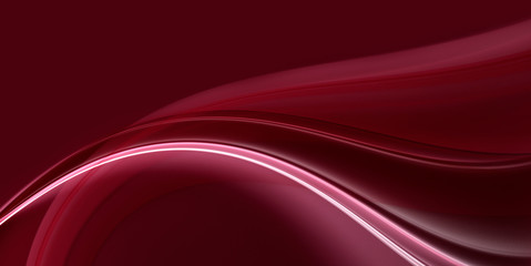 Abstract fractal beautiful cherry background with wave