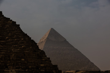 Great pyramids in Giza