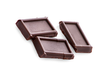 Chocolate isolated on white backround
