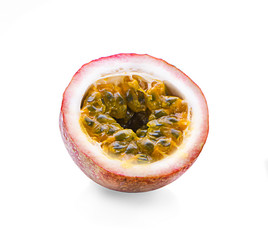 Passion fruit isolated on white background