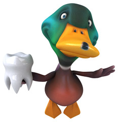 Fun duck - 3D Illustration