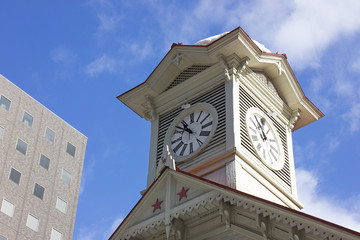 冬の札幌市時計台、冬の時計台
