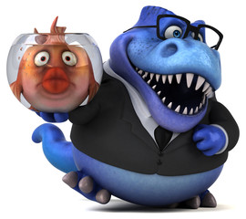 Fun trex - 3D Illustration © Julien Tromeur