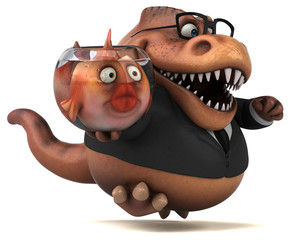 Fun trex - 3D Illustration © Julien Tromeur
