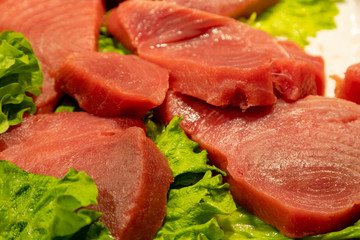 Thunfisch auf einem Marktstand in Venedig