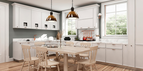 Modern house interior	. 3d rendering.