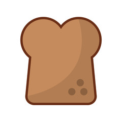 Toast bread food symbol