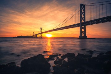 The SF Bay Bridge