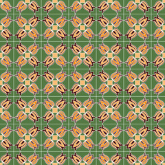 Seamless ornamental floral pattern