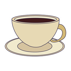 Hot coffee mug isolated