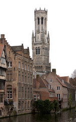 Fototapeta na wymiar Belfry Tower of Bruges
