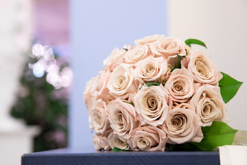 Beautiful bouquet of flowers for wedding ceremony