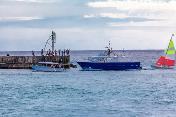 Entr&eacute;e port de Saint-Gilles, &icirc;le de La R&eacute;union 