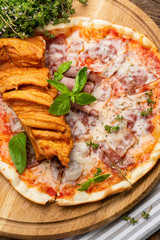 Hot homemade Italian pizza