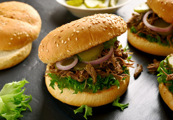 Pulled beef sandwiches